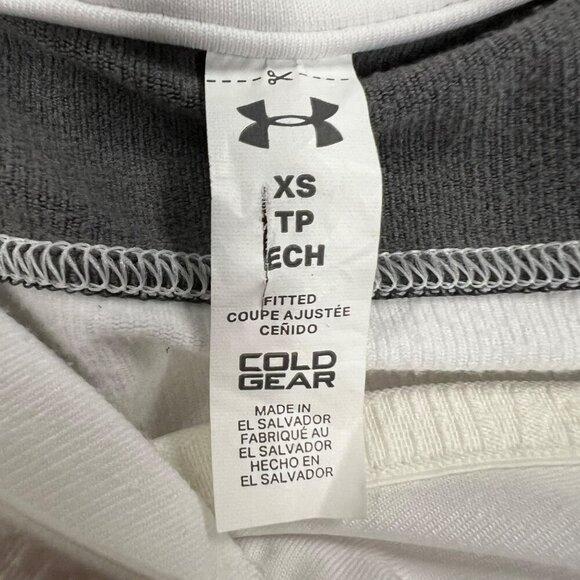 Under Armour Women's Gray/White Colorblock Hoodie Size XS Long Sleeve - Picture 8 of 8